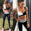 Load image into Gallery viewer, HE- Black and White Yoga Set