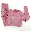 Load image into Gallery viewer, Women’s Seamless Long Sleeve Shirt +High Waist Leggings Set