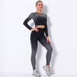 Load image into Gallery viewer, HE- Seamless Legging and Crop Top Set