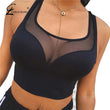 Load image into Gallery viewer, Sports Bra Deep V-Screen Mesh