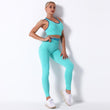 Load image into Gallery viewer, HE- Seamless Push Up Sport Set