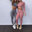 Load image into Gallery viewer, HE- Long Sleeve Fitness Legging Set