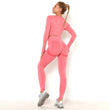 Load image into Gallery viewer, Women’s Seamless Long Sleeve Shirt +High Waist Leggings Set