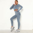 Load image into Gallery viewer, Women’s Seamless Long Sleeve Shirt +High Waist Leggings Set