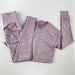 Load image into Gallery viewer, Women’s Seamless Long Sleeve Shirt +High Waist Leggings Set