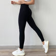 Load image into Gallery viewer, Black, Seamless, Compression, Workout Leggings