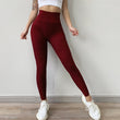 Load image into Gallery viewer, Black, Seamless, Compression, Workout Leggings