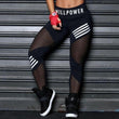 Load image into Gallery viewer, Higher Evolution- Willpower, Compression, Black Mesh Leggings