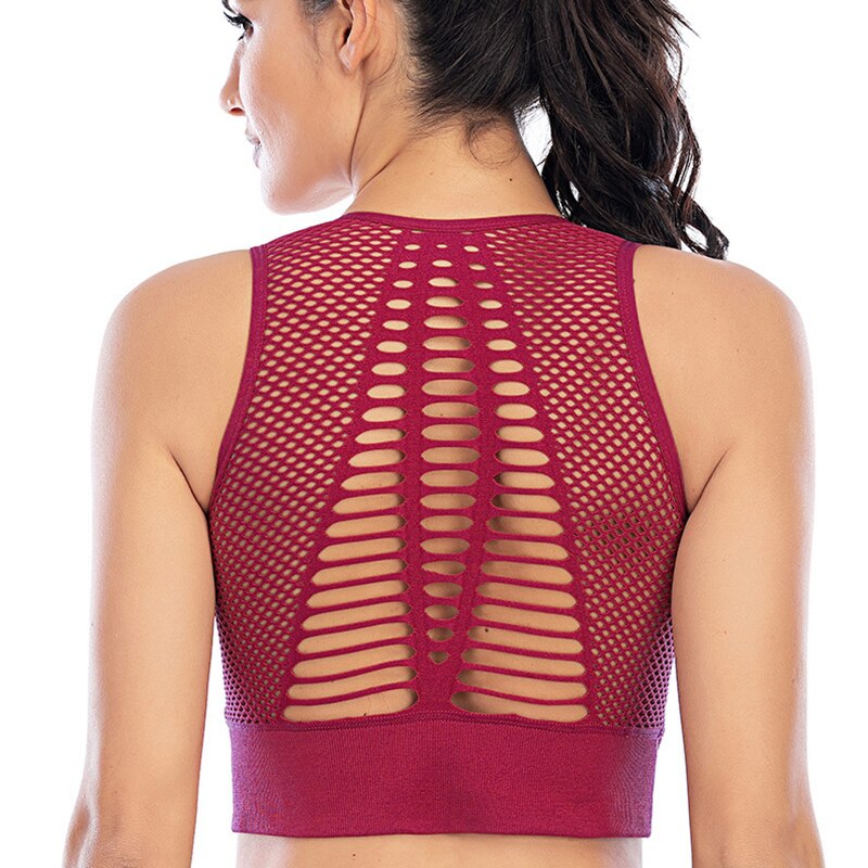 SVOKOR Women's Mesh Sport Bra