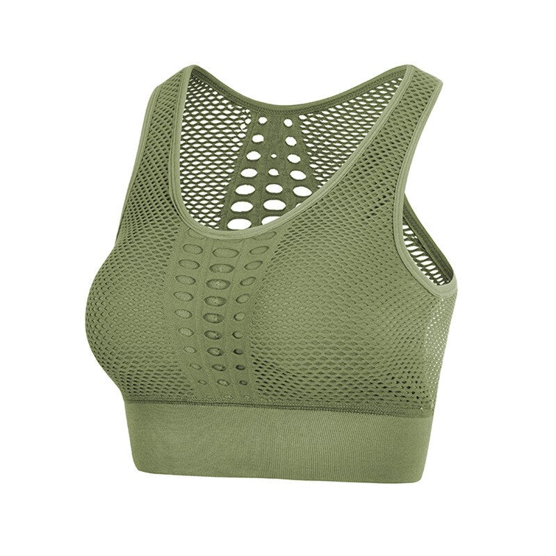 SVOKOR Women's Mesh Sport Bra