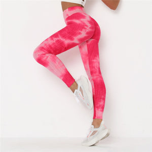 Higher Evolution- Tie-Dye Contour Leggings
