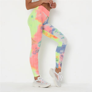 Higher Evolution- Tie-Dye Compression Leggings