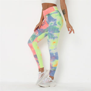 Higher Evolution- Tie-Dye Compression Leggings
