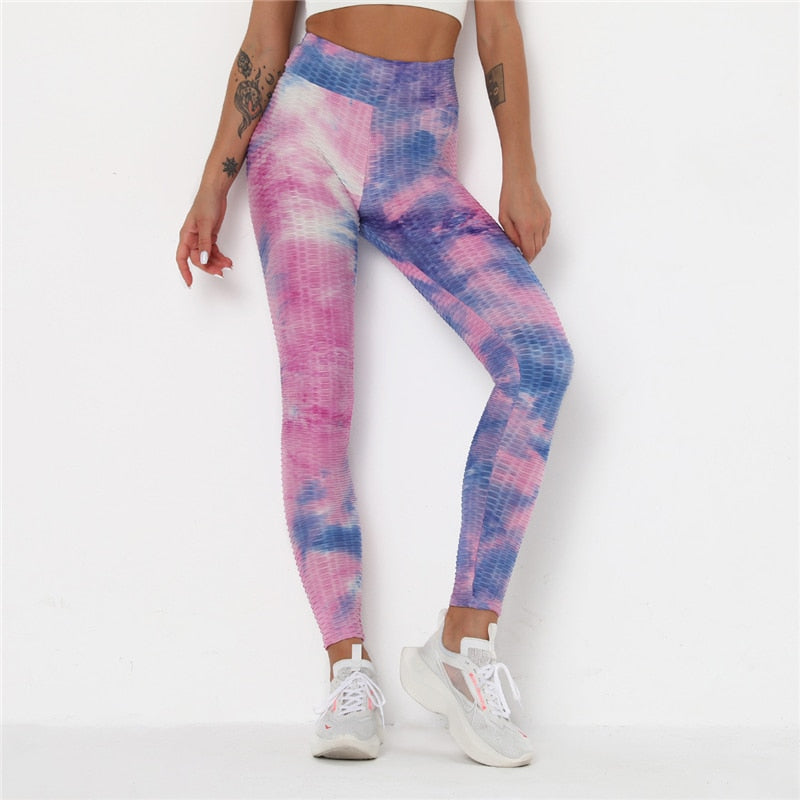 Higher Evolution- Tie-Dye Contour Leggings