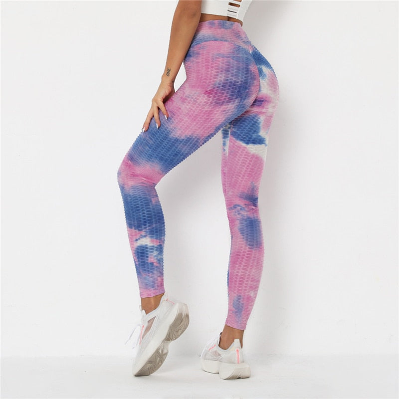 Higher Evolution- Tie-Dye Contour Leggings