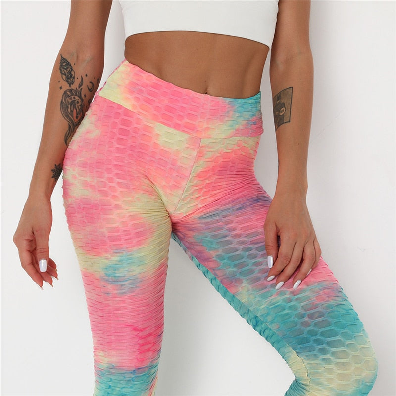 Higher Evolution- Tie-Dye Compression Leggings