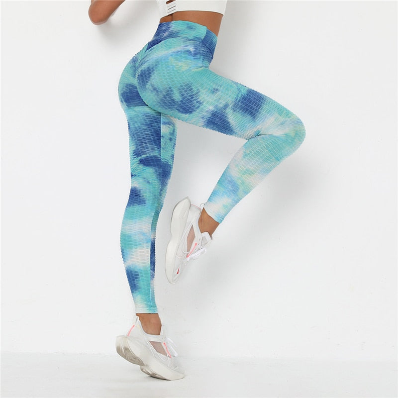 Higher Evolution- Tie-Dye Contour Leggings